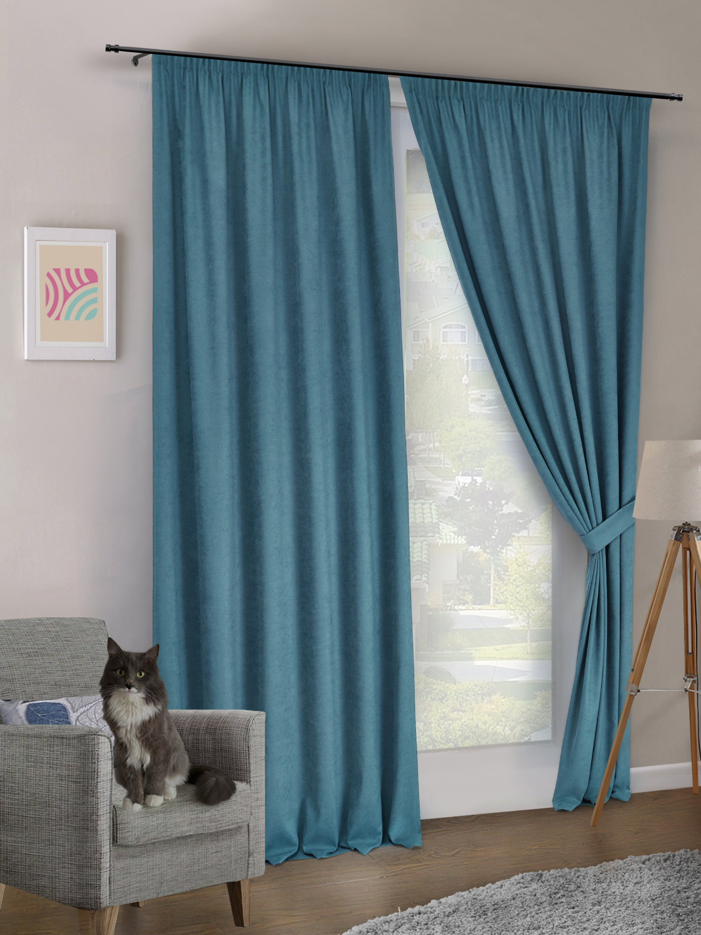 

Комплект штор канвас Bacio 300x250см 2 шт, k_Can_600x250_114, canvas_lenta