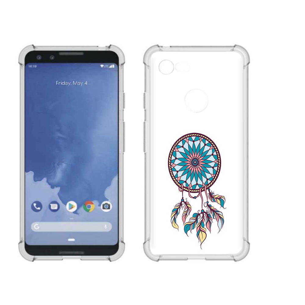 

Чехол MyPads Tocco для Google Pixel 3 ловец снов синий, Прозрачный, Tocco