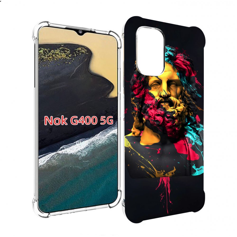 

Чехол MyPads арт-статуя-краски для Nokia G400 5G, Прозрачный, Tocco