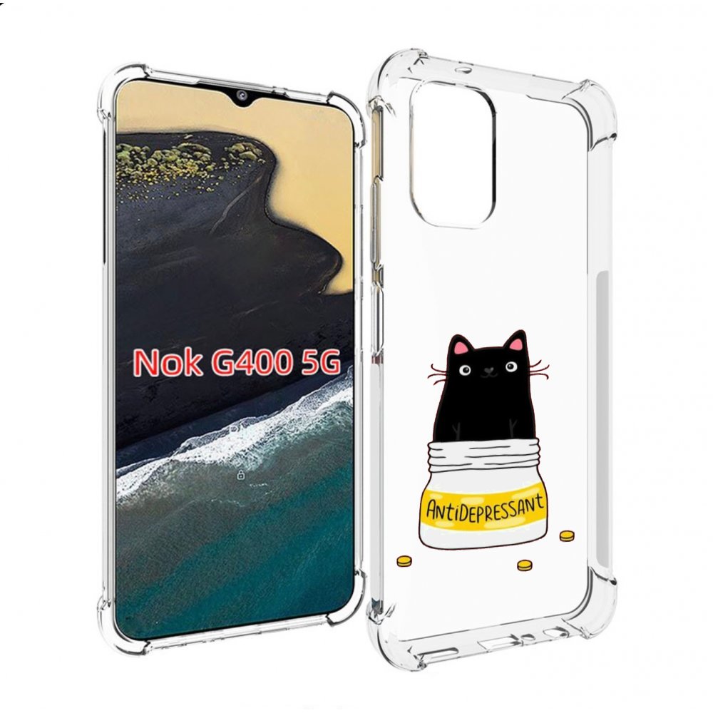 

Чехол MyPads антидепрессант для Nokia G400 5G, Прозрачный, Tocco