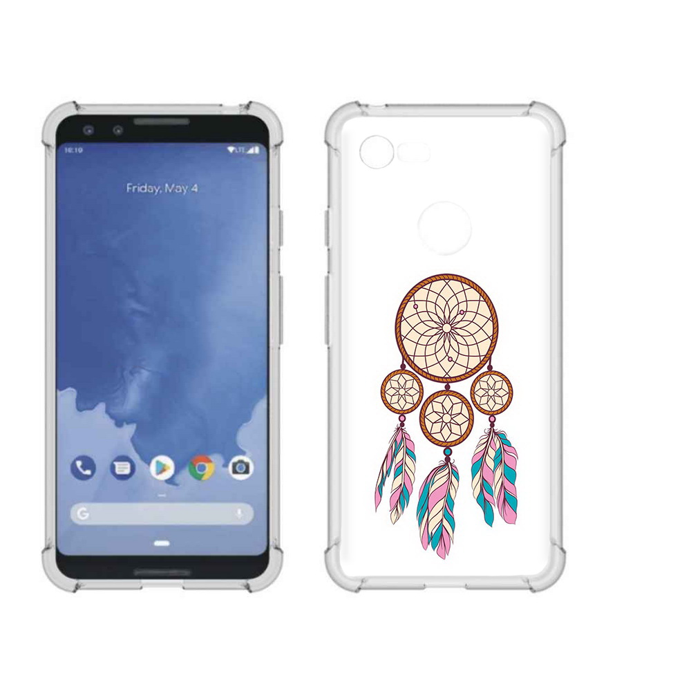 

Чехол MyPads Tocco для Google Pixel 3 ловец снов бежевый, Прозрачный, Tocco