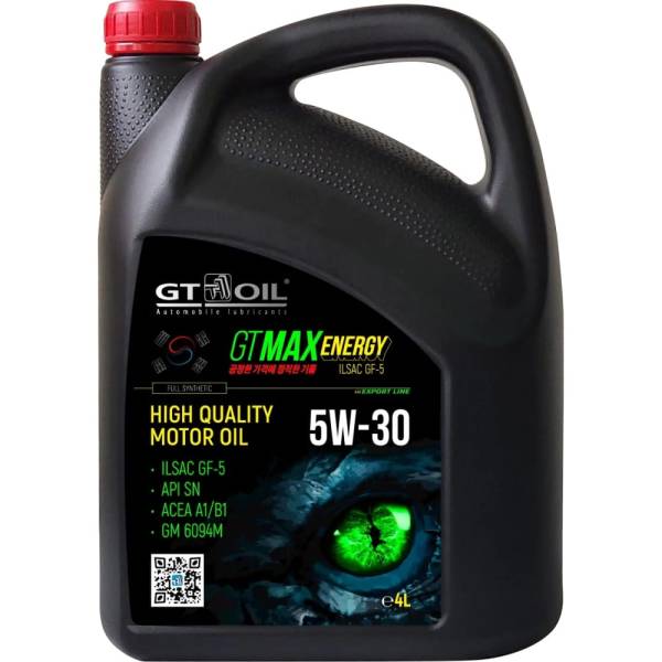 

Моторное масло NoBrand GT OIL gt max energy sae 5w30 api sn ilsac gf-5 4л