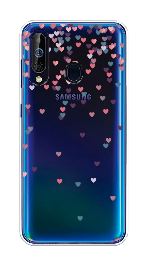 

Чехол на Samsung Galaxy A60 "Посыпка сердечки", Розовый;фиолетовый, 28250-3