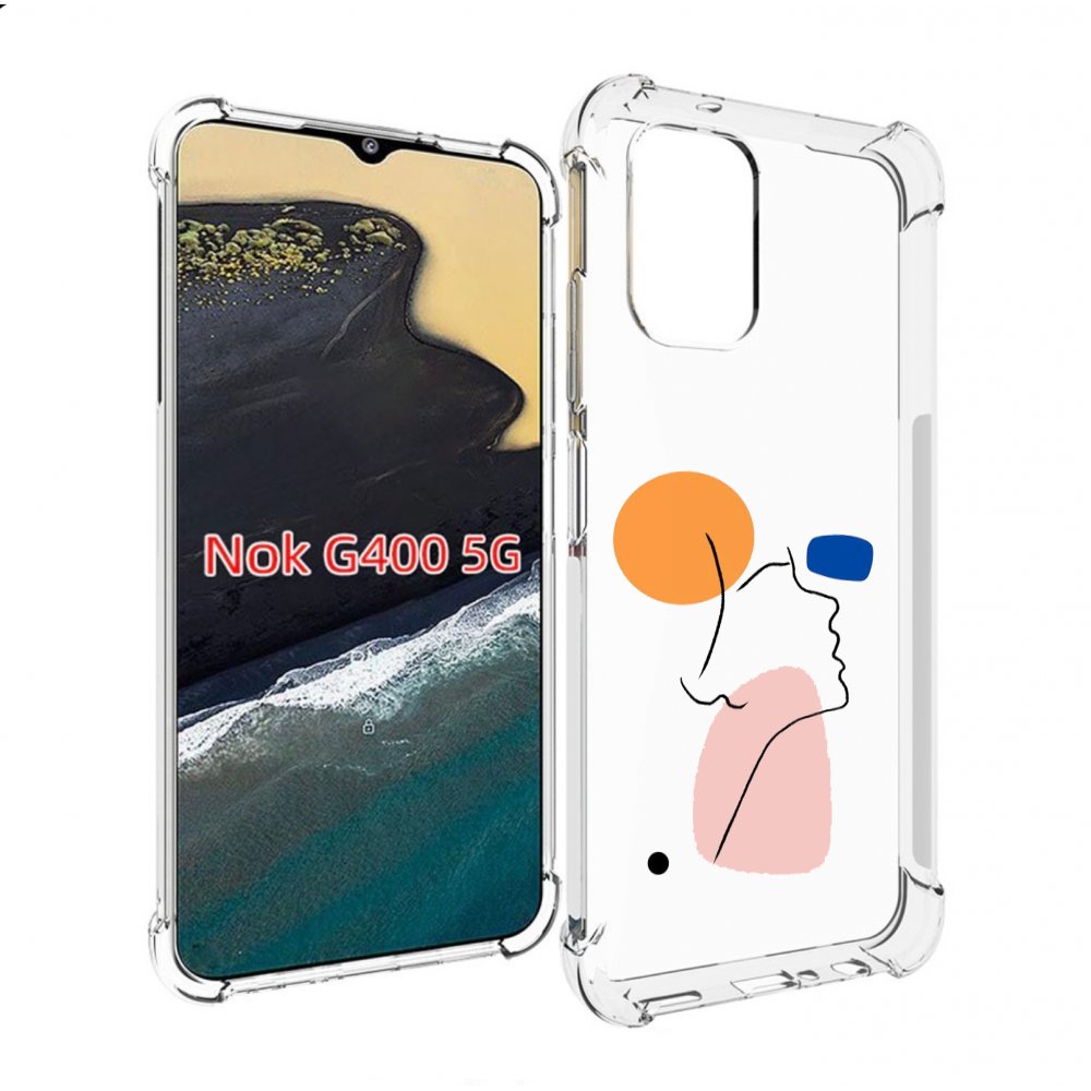

Чехол MyPads абстракция девушки женский для Nokia G400 5G, Прозрачный, Tocco