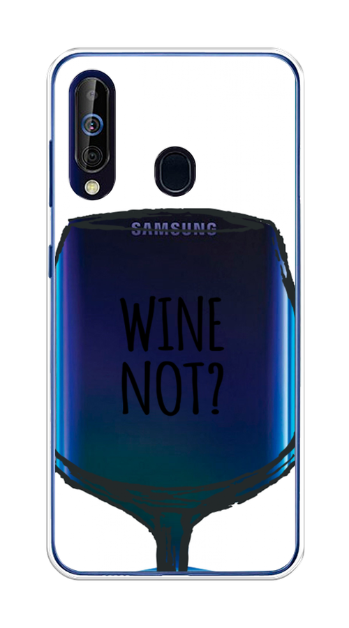 

Чехол на Samsung Galaxy A60 "Wine not white", Белый, 28250-6