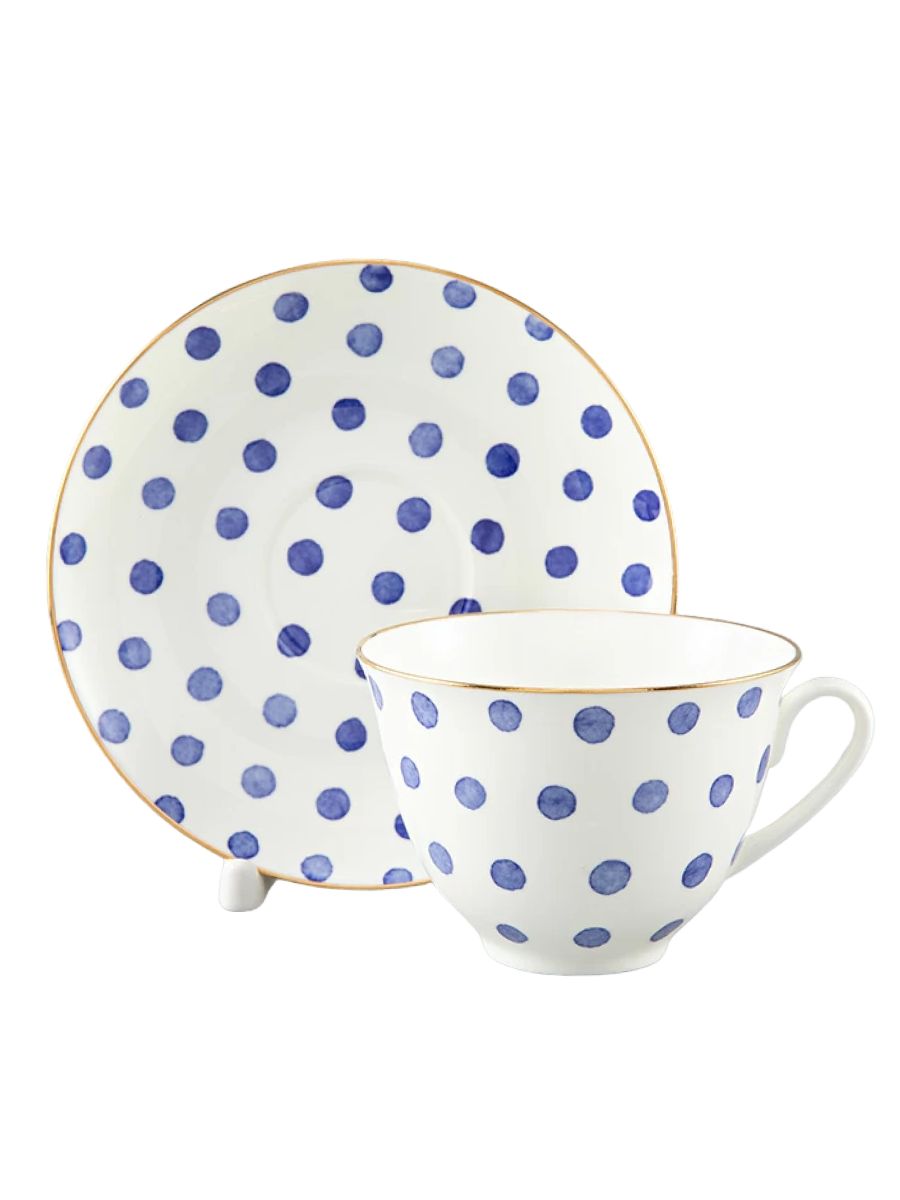 

Чайная пара Императорский фарфоровый завод 81.28727.00.1 Весенняя, Polka dot, Белый, 81.28727.00.1