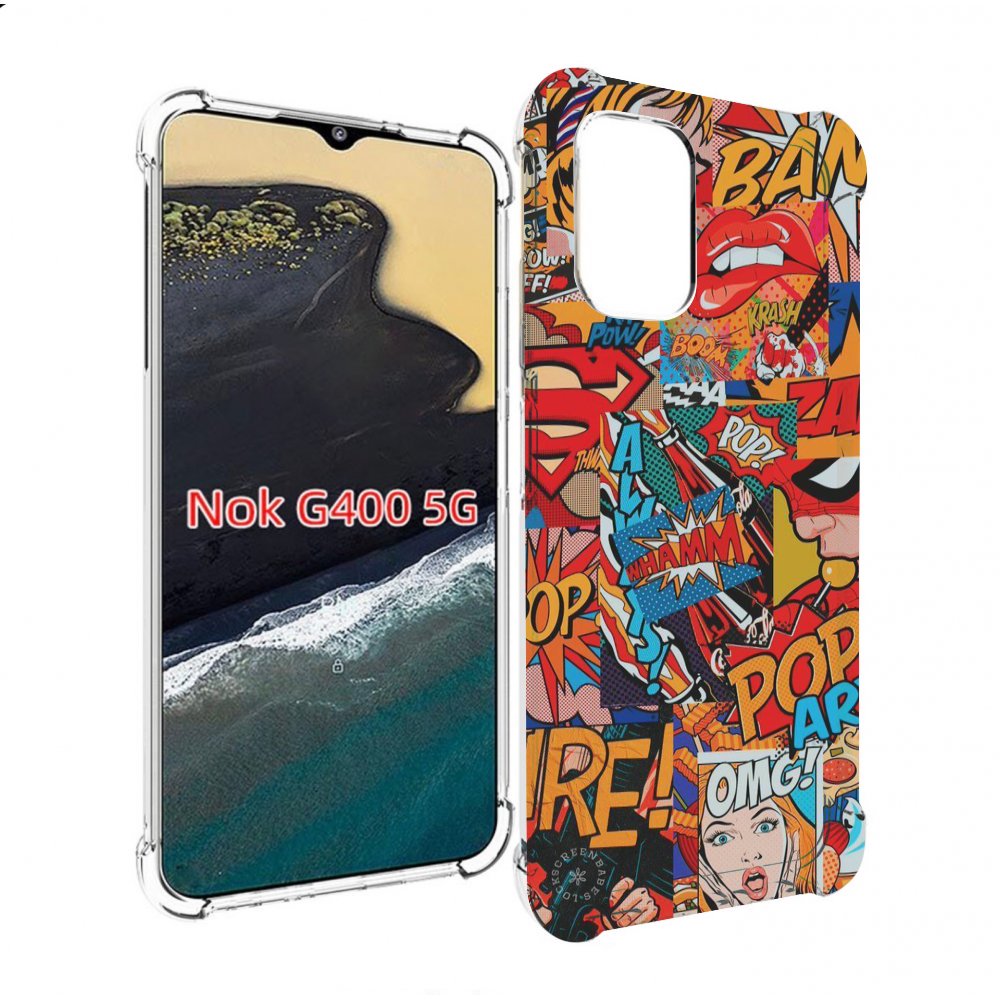 

Чехол MyPads Фон для Nokia G400 5G, Прозрачный, Tocco