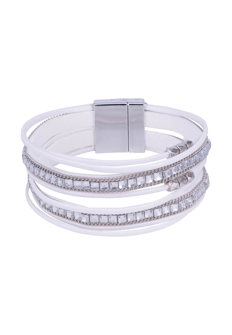 

Браслет унисекс OTOKODESIGN 8-56502 кожаный белый, 8-56502