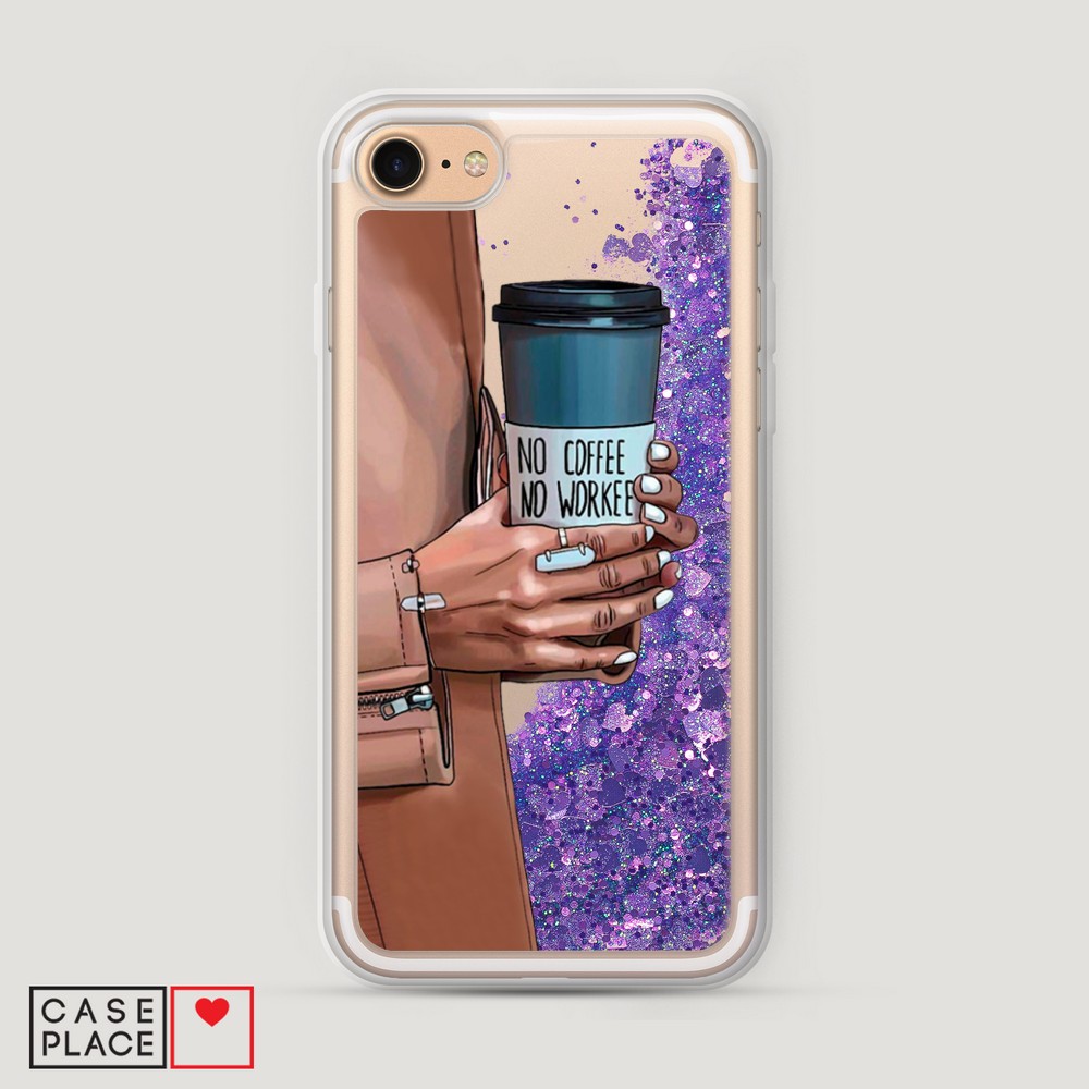 

Чехол Awog на Apple iPhone 8 / Айфон 8 "No coffee", Разноцветный, 10892-1
