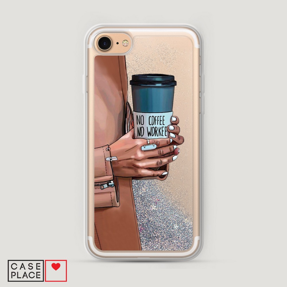 

Чехол Awog на Apple iPhone 8 / Айфон 8 "No coffee", Разноцветный, 10891-1