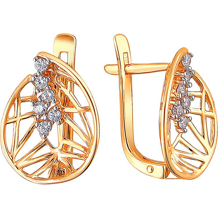 

Серьги женские из золота Эстет 01С1111405Р, фианит, 01С1111405Р