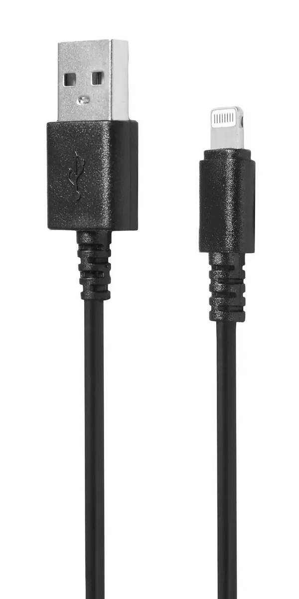 

Кабель SUNWIND USB - Lightning, 2 А, 1.2 м, черный