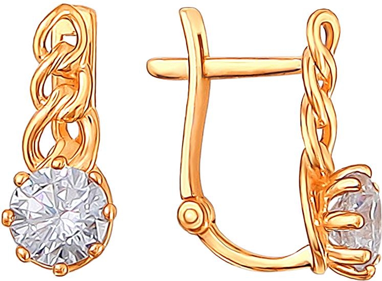 

Серьги женские из серебра Эстет 01С156453А, фианит, 01С156453А