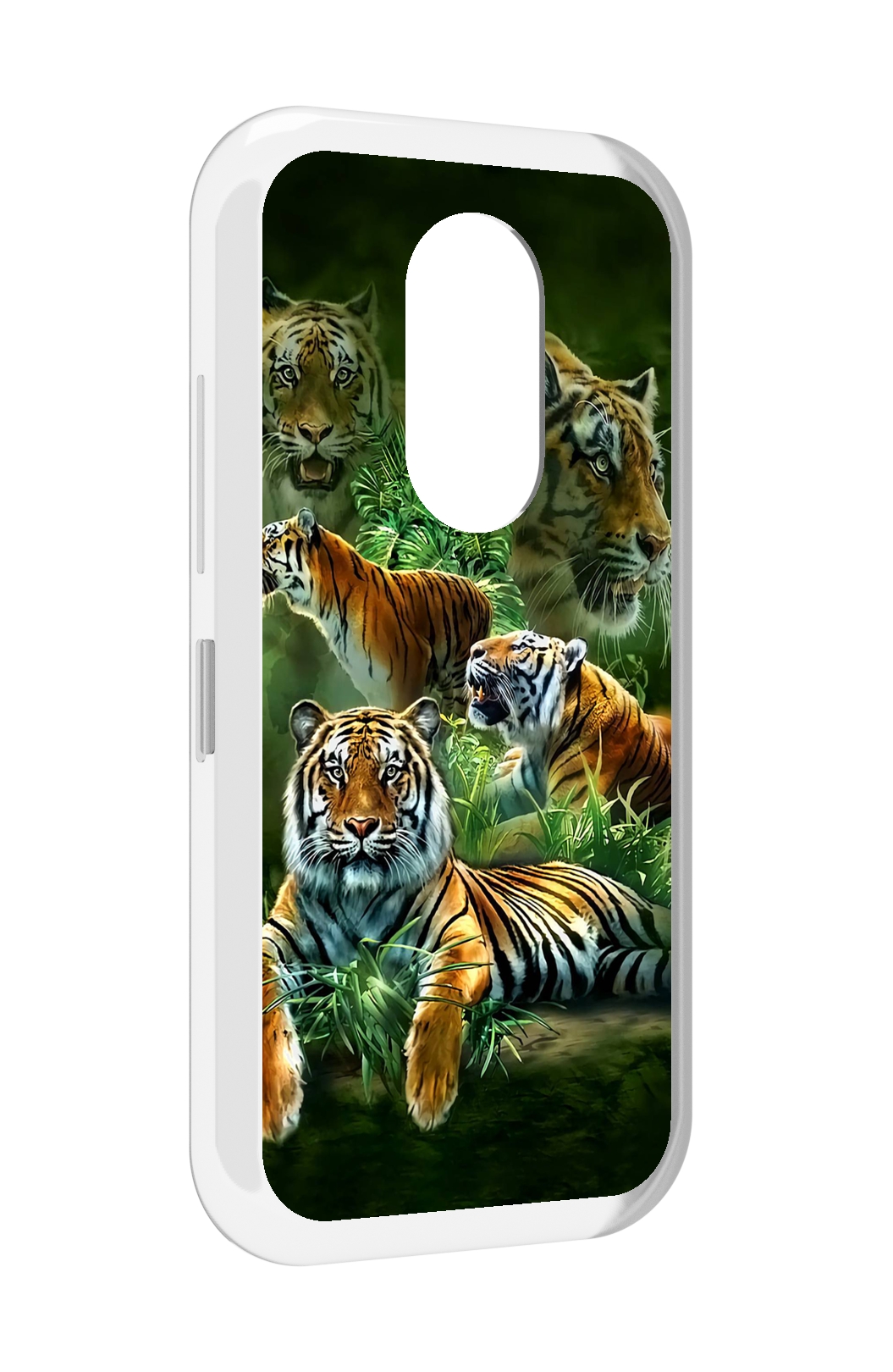

Чехол MyPads Тигры для Doogee S61 / S61 Pro, Прозрачный, Tocco