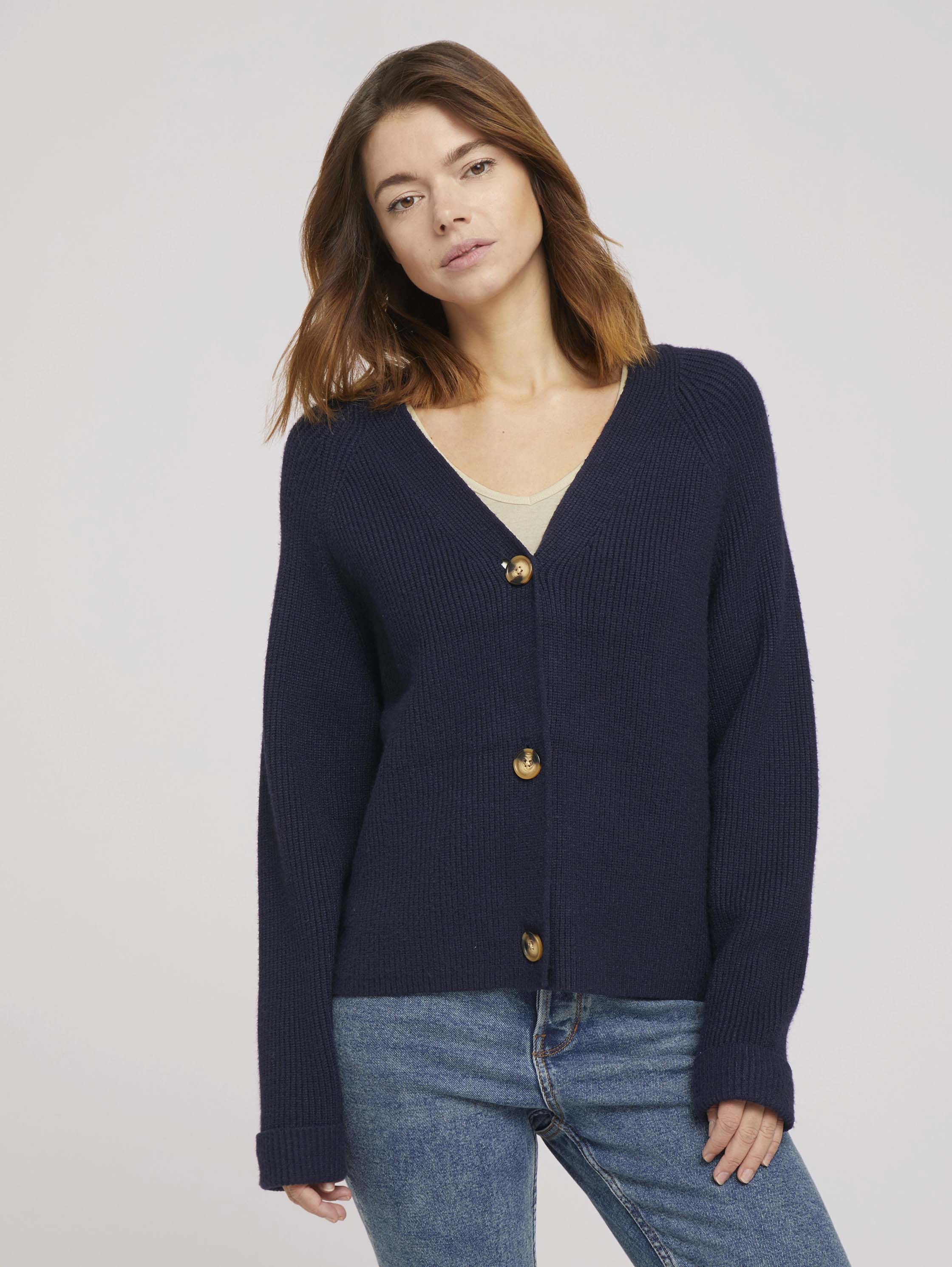 

Кардиган женский TOM TAILOR 1022852 синий M, 1022852