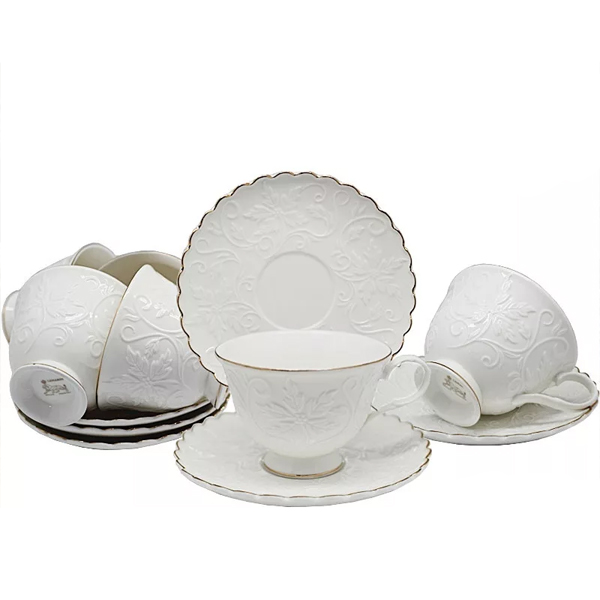 

Чайный сервиз Lenardi LD105-146 Снежана, Белый, LD105-146