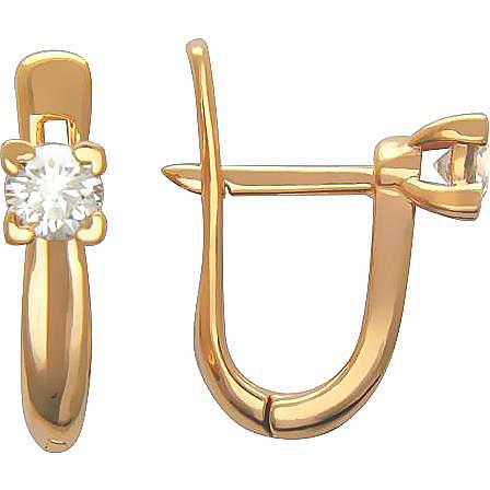 

Серьги женские из серебра Эстет 01С154417А, фианит, 01С154417А