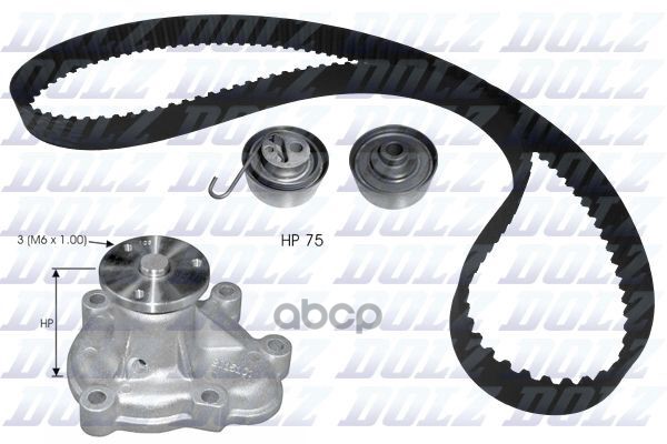 

DOLZ Ремкомплект ГРМ с водяным насосом KD142, KD142