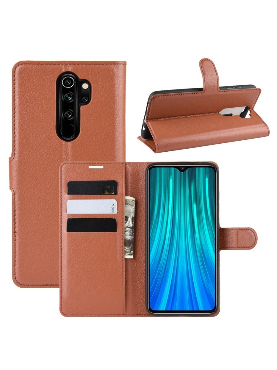 

Brodef Wallet чехол книжка для Xiaomi Redmi Note 8 Pro красный