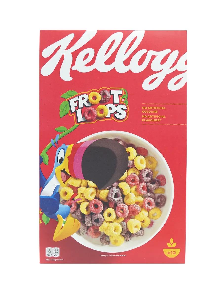 Готовый завтрак, Froot Loops, Kellogg's, 375г