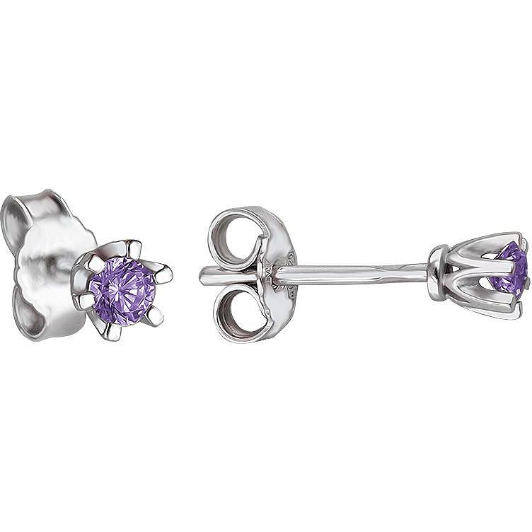 

Серьги-пусеты из серебра Эстет 01С252288-6, фианит, 01С252288-6