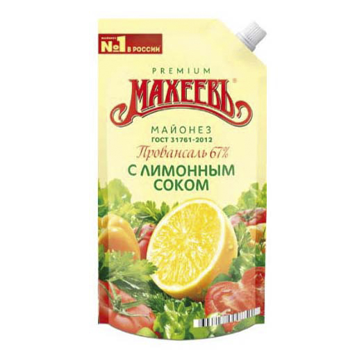 

Майонез Махеевъ Провансаль с лимонным соком 67% 800 мл