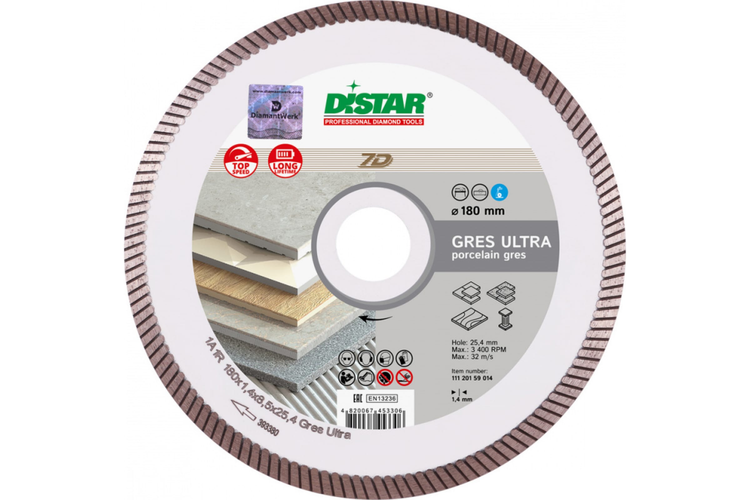 

Круг алмазный Distar 1A1R Gres Ultra (11120159014)