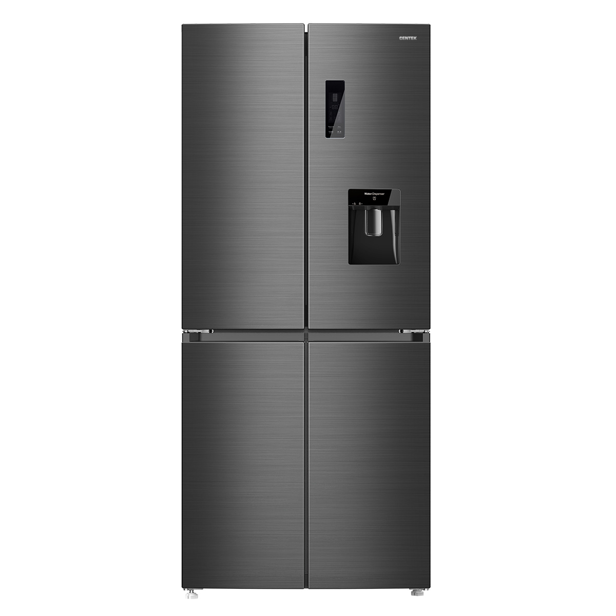 Холодильник Centek CT-1749 INOX серый холодильник side by side centek ct 1757 nf white