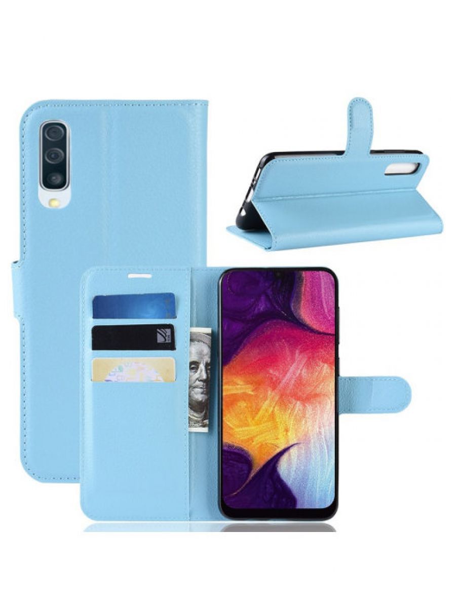 

Brodef Wallet Чехол книжка кошелек для Samsung Galaxy A50/Galaxy A30s зеленый