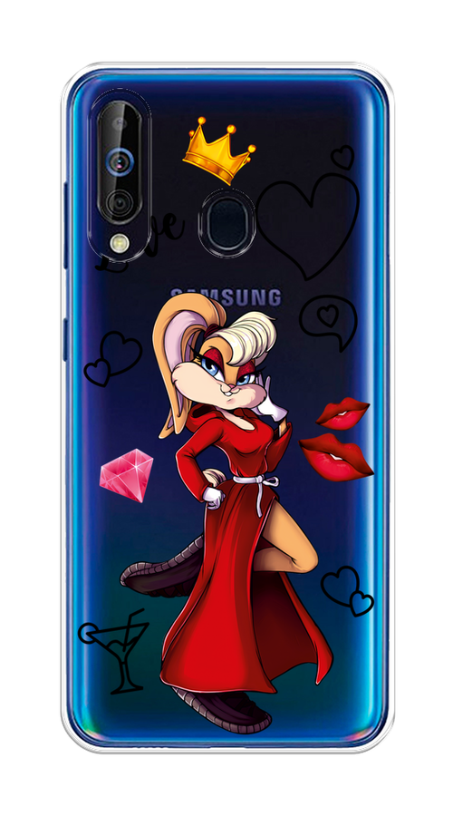 

Чехол на Samsung Galaxy A60 "Rich Lola Bunny", Красный;бежевый;оранжевый, 28250-6