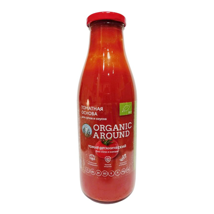 

Томатное пюре Organic Around 500 мл
