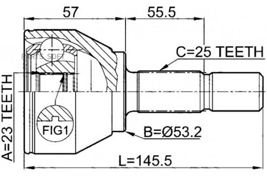 

Шрус JIKIU JC51001