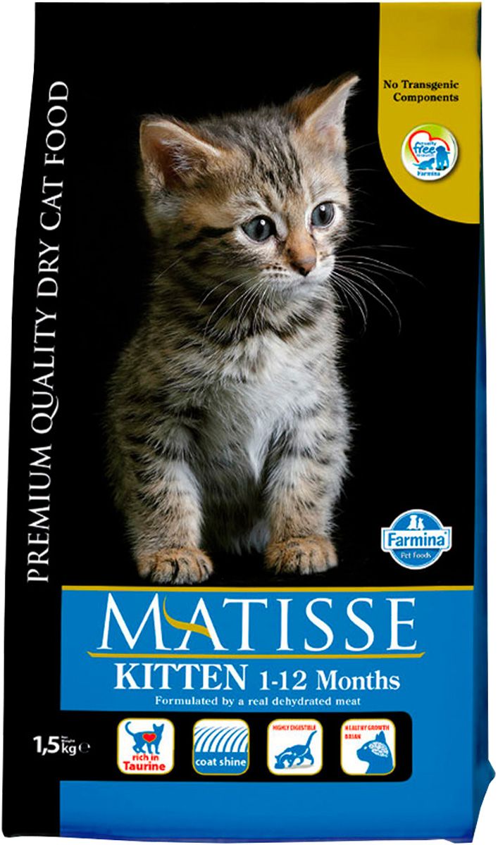 

Сухой корм для кошек Farmina Matisse Kitten домашняя птица 2 шт по 1,5 кг