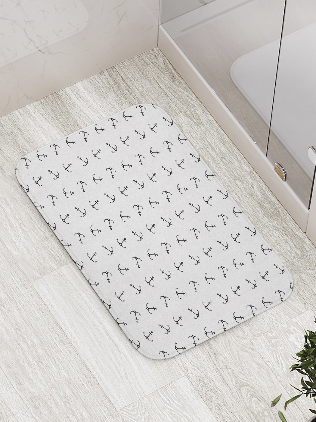 

bath_61843 Коврик противоскользящий для ванной, сауны, бассейна, 77х52 см