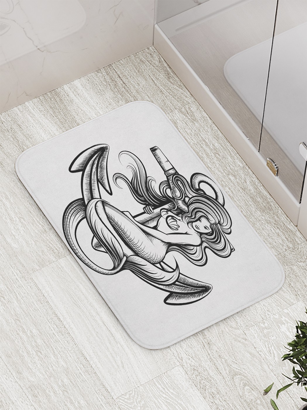 

bath_61832 Коврик противоскользящий для ванной, сауны, бассейна, 77х52 см