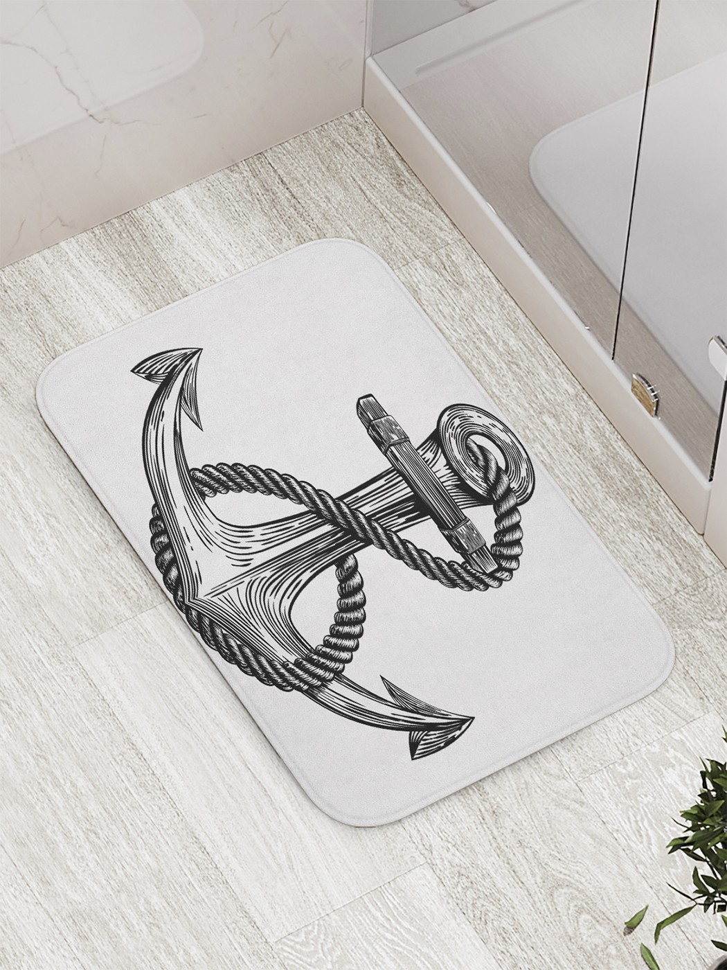 

bath_61829 Коврик противоскользящий для ванной, сауны, бассейна, 77х52 см