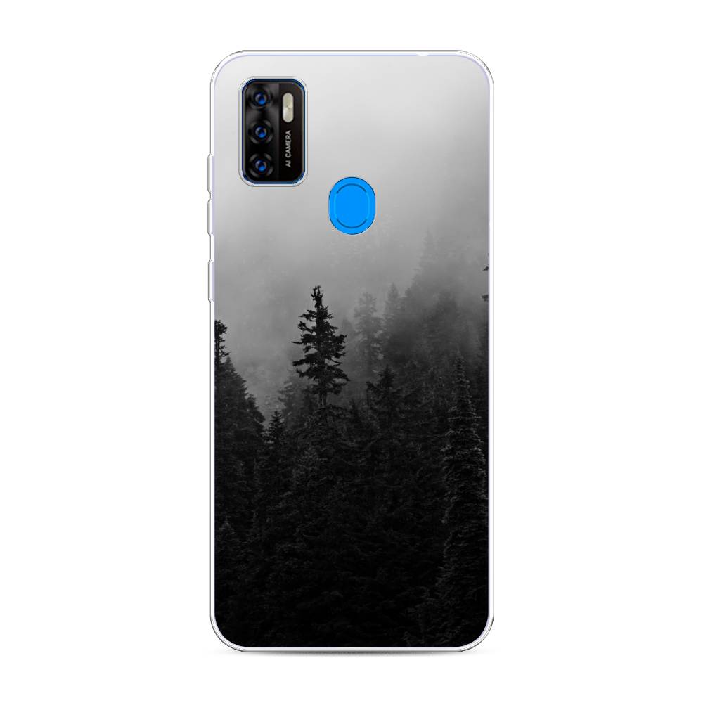 

Чехол на ZTE Blade A7s 2020 "Туманный лес", Серый;черный, 133950-2