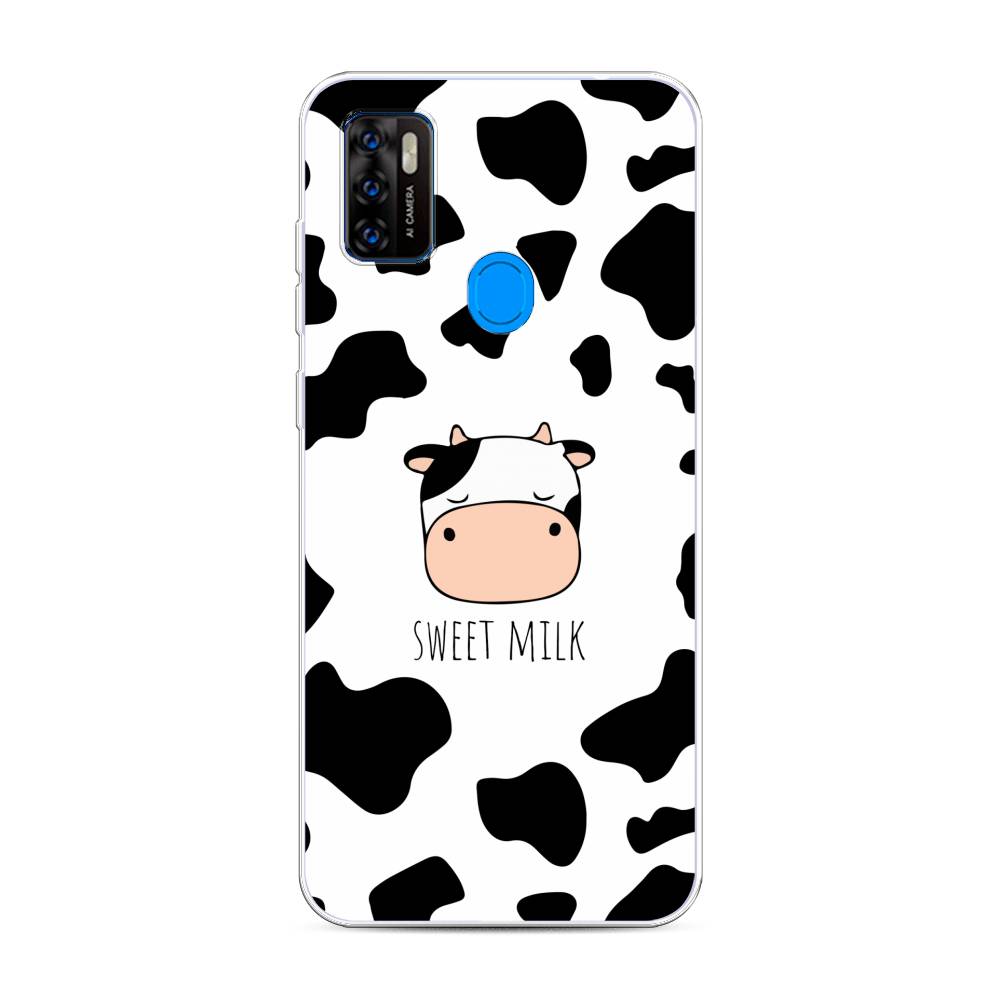 

Чехол на ZTE Blade A7s 2020 "Sweet milk", Розовый;белый;черный, 133950-1