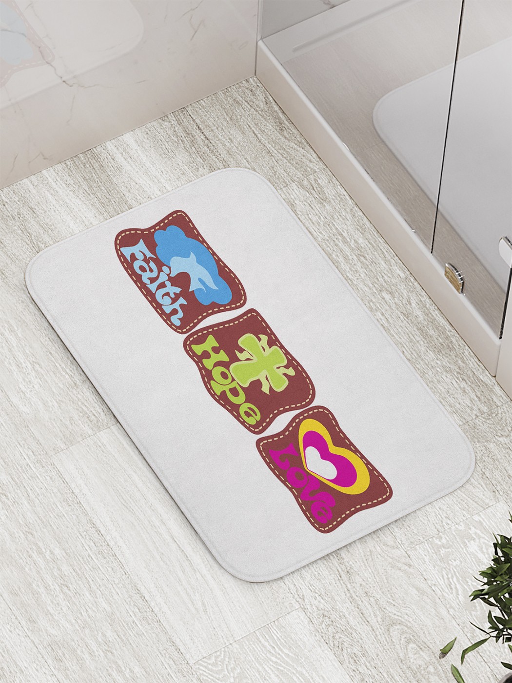 

bath_61711 Коврик противоскользящий для ванной, сауны, бассейна, 77х52 см