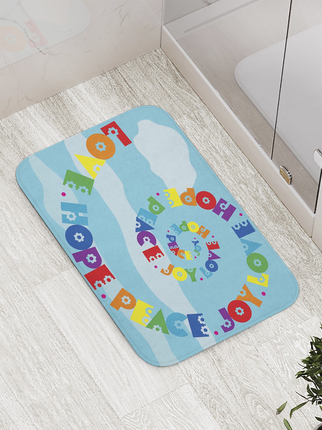 

bath_61709 Коврик противоскользящий для ванной, сауны, бассейна, 77х52 см