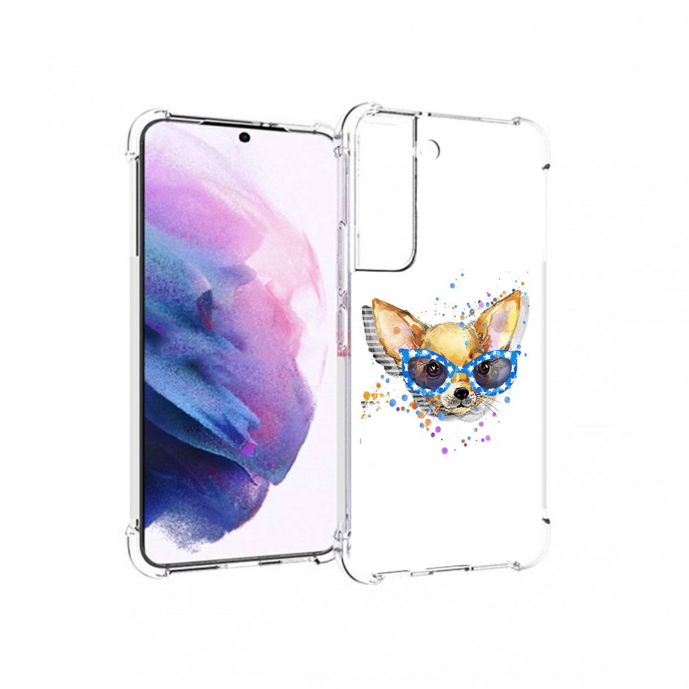 

Чехол MyPads Tocco для Samsung Galaxy S22 чихуа-хуа в очках (PT194926.508.691), Прозрачный, Tocco