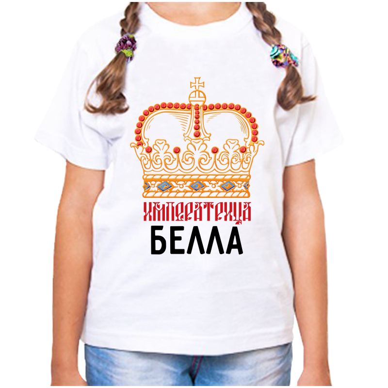 

Футболка девочке белая 28 р-р императрица белла, Белый, fdd_imperatrica_Bella