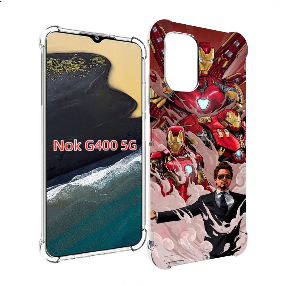 

Чехол MyPads Тони-Старк-и-костюмы для Nokia G400 5G, Прозрачный, Tocco