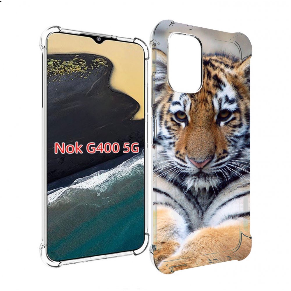 

Чехол MyPads Тигренок для Nokia G400 5G, Прозрачный, Tocco
