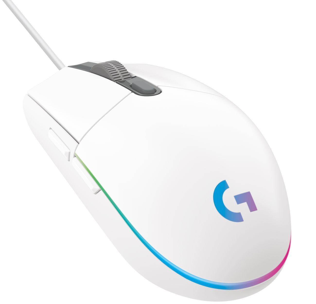 Проводная мышь Logitech G102 Lightsync White