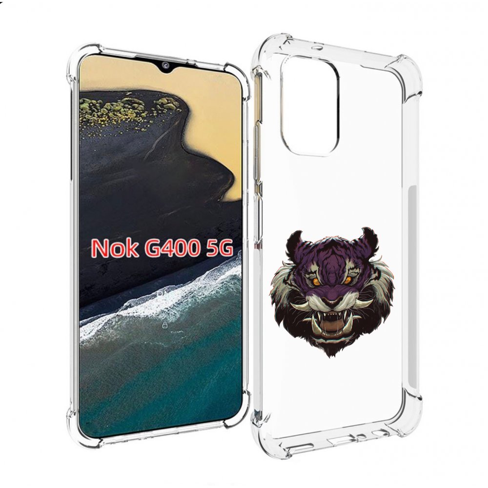 

Чехол MyPads Страшный-тигр для Nokia G400 5G, Прозрачный, Tocco