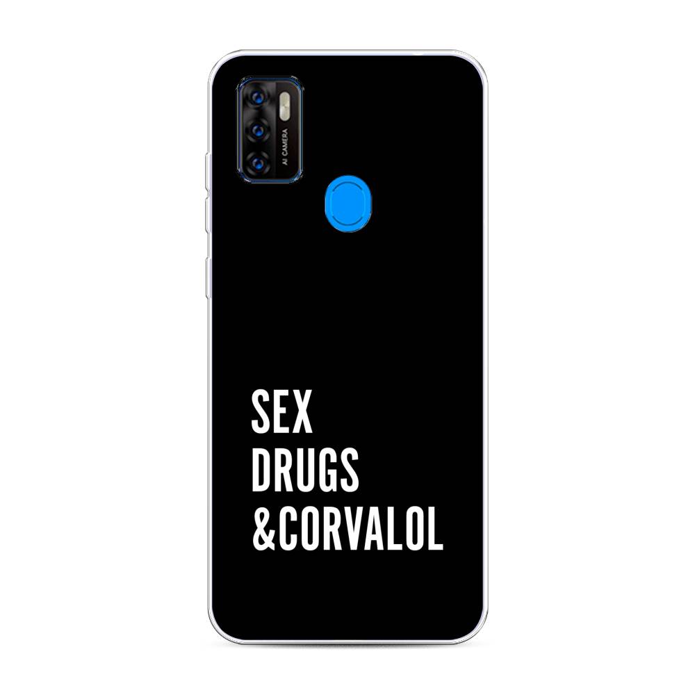 

Чехол на ZTE Blade A7s 2020 "Corvalol", Черный;серый;белый, 133950-6