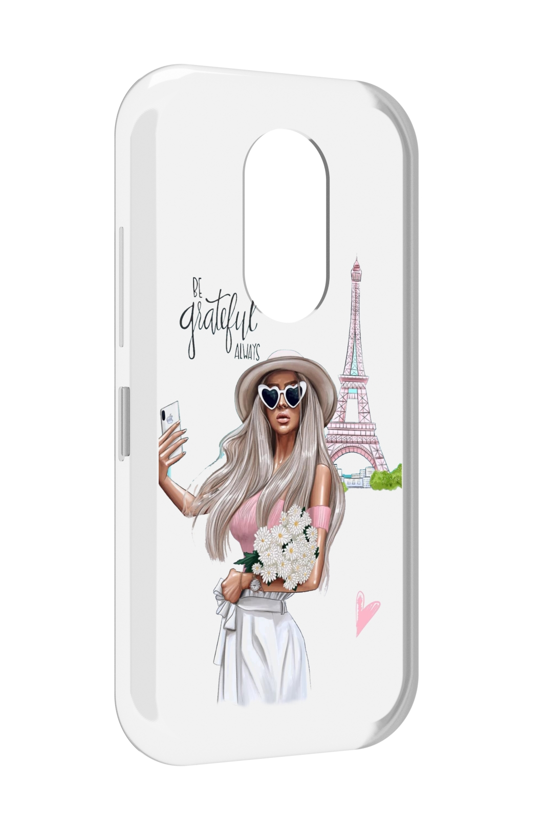 

Чехол MyPads Селфи-в-Париже женский для Doogee S61 / S61 Pro, Прозрачный, Tocco