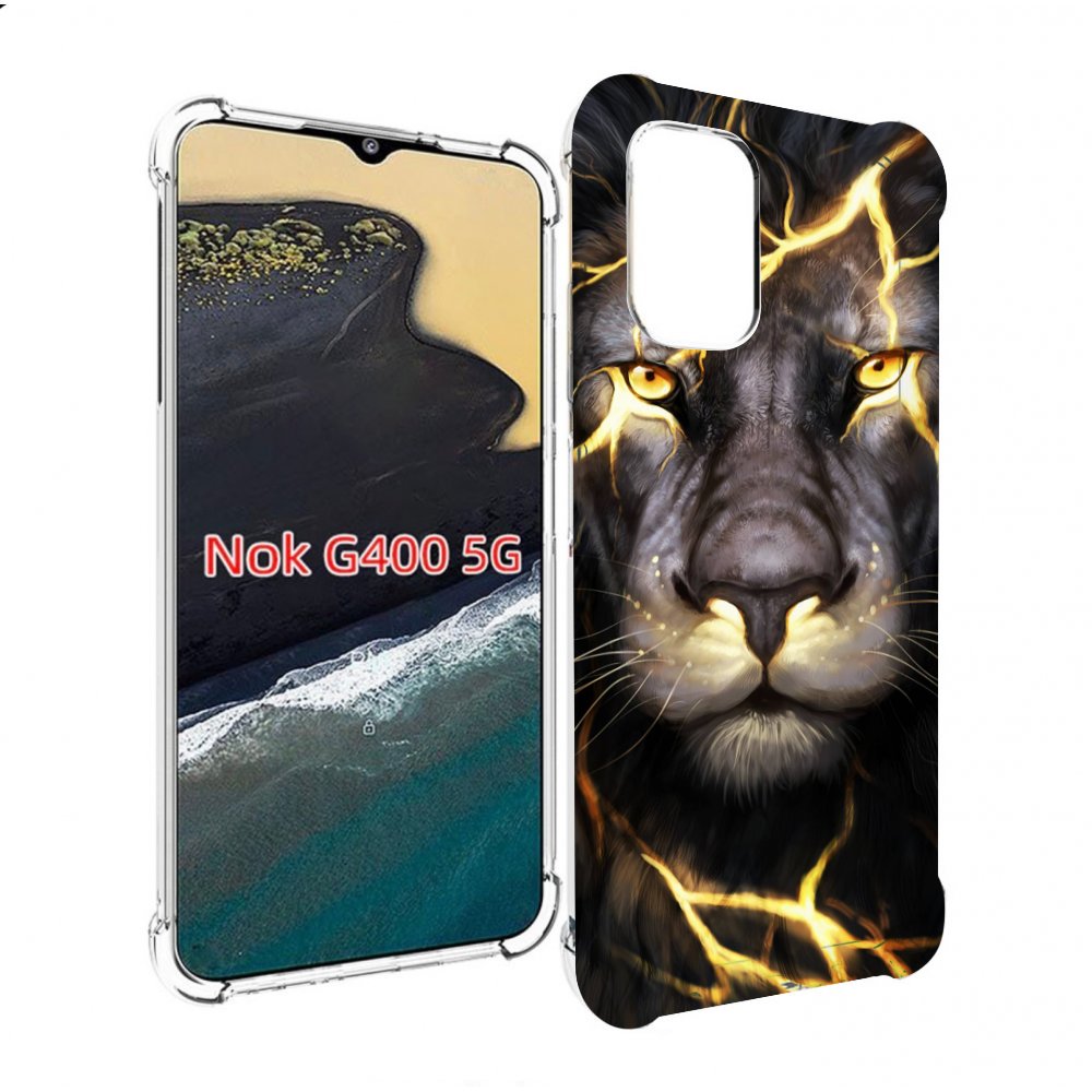 

Чехол MyPads Светящийся-лев мужской для Nokia G400 5G, Прозрачный, Tocco