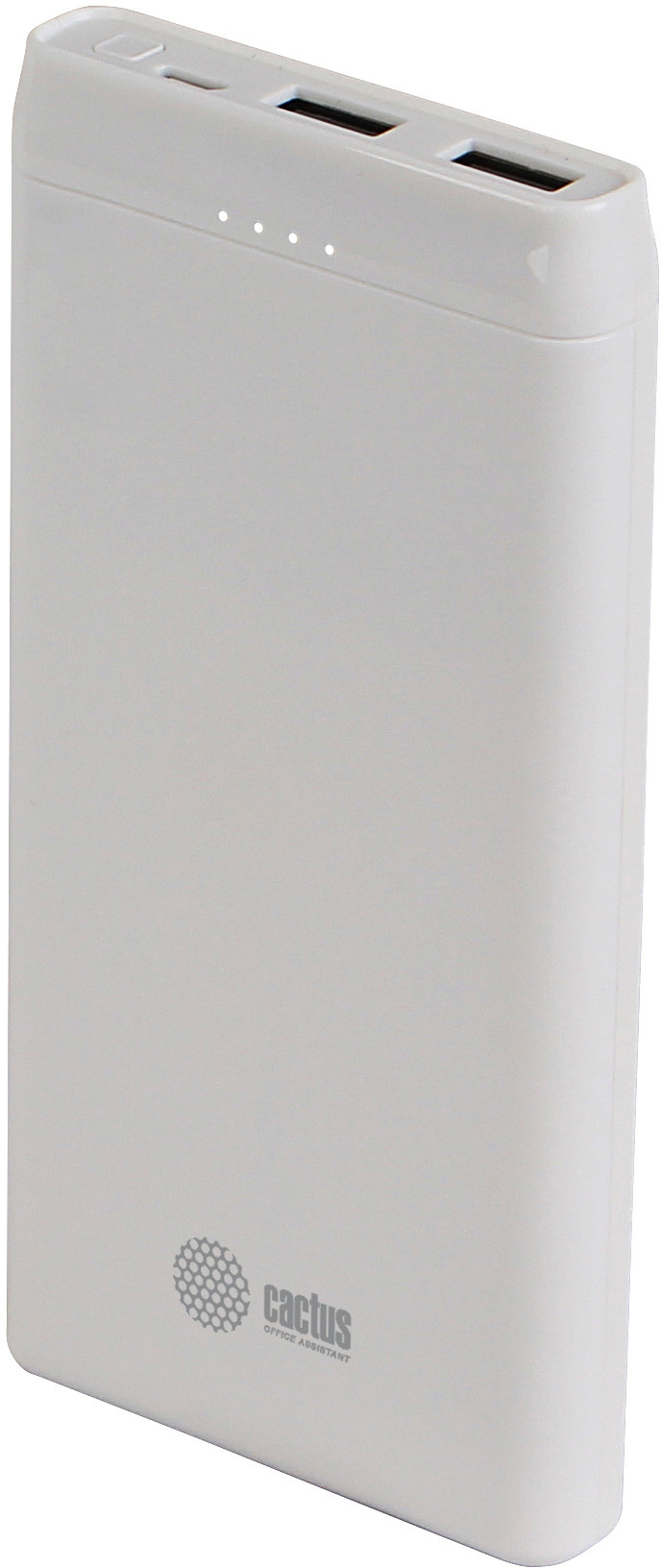 

Мобильный аккумулятор Cactus CS-PBFSMT-10000 2.1A 2xUSB белый